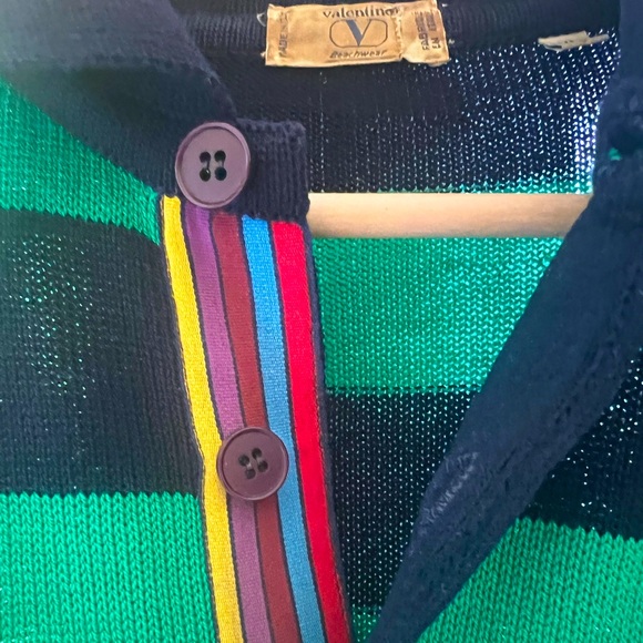 Vintage 1980’s Valentino Beach Wear Paninaro Polo RARE - Picture 9 of 13